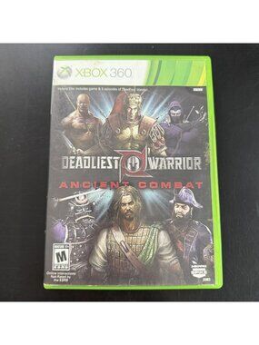 Deadliest Warrior: Ancient Combat (Microsoft Xbox 360, 2012) With Manual